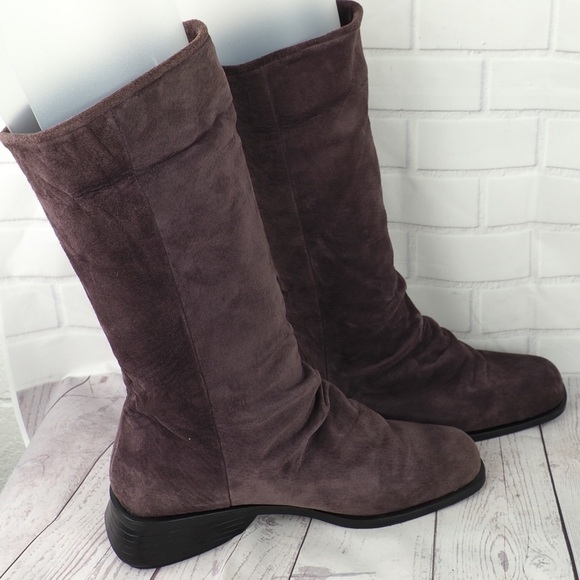 Markron Simon sz 8 purple suede tall boots - Picture 6 of 15